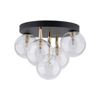 Lampa sufitowa NILOS BLACK / GOLD 5PŁ