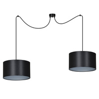 Lampa wisząca ROTO 2 BL BLACK/SILVER