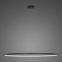 Lampa wisząca Ledowe Okręgi No.1 150cm 4k czarna