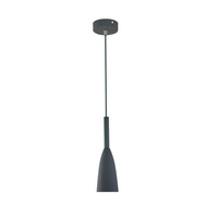 Lampa wisząca Solin 1xE27 szara LP-181/1P GR