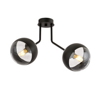 Lampa sufitowa NOVA 2 BLACK/STRIPE