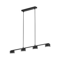 Lampa wisząca DALLAS BLACK 4 PŁ