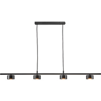 Lampa wisząca Clyde 4-rail Czarny