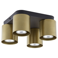 Lampa sufitowa VICO BLACK/GOLD 4 PŁ