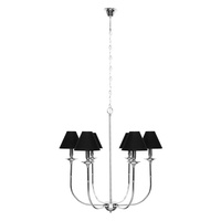 Lampa wisząca Glamour 6xE14 czarna LP-979/6P