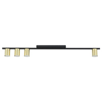 Lampa sufitowa LOGAN BLACK/GOLD 4 PŁ