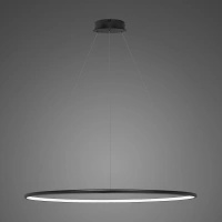 Lampa wisząca Ledowe Okręgi No.1 100cm 4k czarna