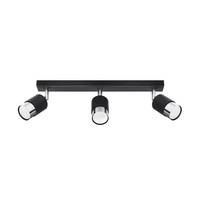 Lampa sufitowa NERO 3 czarny/chrom