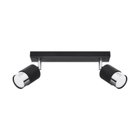 Lampa sufitowa NERO 2 czarny/chrom