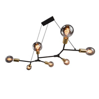 Lampa wisząca Josefine 7-Pendant Czarny