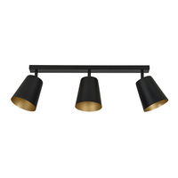 Lampa sufitowa PRISM 3 BLACK / GOLD