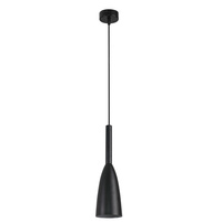 Lampa wisząca Solin 1xE27 czarna LP-181/1P BK