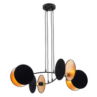 Lampa wisząca MOTIF 4 BLACK/GOLD