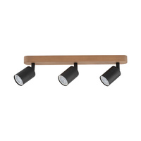 Lampa sufitowa TOP WOOD BLACK 3 PŁ