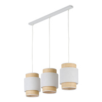 Lampa wisząca BOHO NEW WHITE 3 PŁ LISTWA