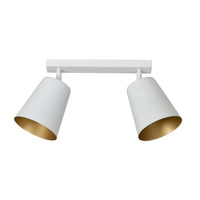 Lampa sufitowa PRISM 2 WHITE / GOLD