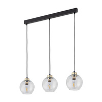 Lampa wisząca DEVI TRANSPARENT 3 PŁ LISTWA