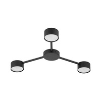 Lampa sufitowa AVIA BLACK 3 PŁ