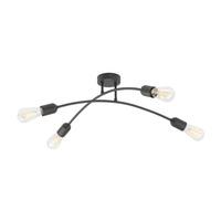 Lampa sufitowa HELIX  BLACK 4 PŁ