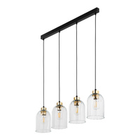 Lampa wisząca SATIPO TRANSPARENT 4 PŁ