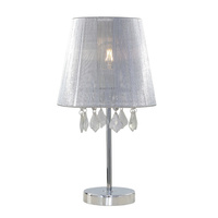 Lampa stołowa Mona mała 1xE27 srebrna LP-5005/1TS