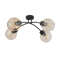 Lampa sufitowa TIRENO BLACK 4 PŁ