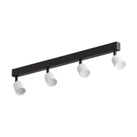 Lampa sufitowa TOP BLACK/WHITE 4 PŁ