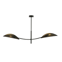 Lampa sufitowa LOTUS 2 BLACK/GOLD