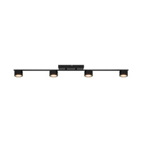 Lampa sufitowa Clyde 4-Rail Czarny