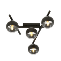 Lampa sufitowa SMART 4 BLACK/STRIPE