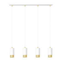 Lampa wisząca FUMIKO 4 WH/GOLD