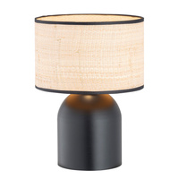 Lampka stojąca ASPEN LN1 BLACK/RATTAN