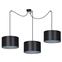 Lampa wisząca ROTO 3 BL BLACK/SILVER