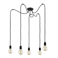 Lampa wisząca QUALLE BLACK 5 PŁ