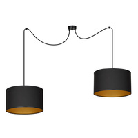 Lampa wisząca ROTO 2 BL BLACK/GOLD