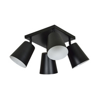 Lampa sufitowa PRISM 4 BLACK / WHITE