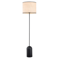 Lampa podłogowa ASPEN LP1 BLACK/RATTAN