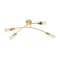 Lampa sufitowa HELIX  GOLD 4 PŁ