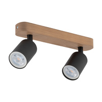 Lampa sufitowa TOP WOOD BLACK 2 PŁ