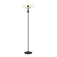 Lampa podłogowa NOVA LP3 BLACK/OPAL