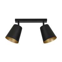 Lampa sufitowa PRISM 2 BLACK / GOLD