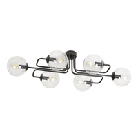 Lampa sufitowa BRENDI 6A BL TRANSPARENT