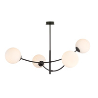 Lampa sufitowa HUNTER 4 BLACK/OPAL