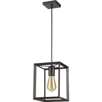 Lampa wisząca Napoli 1xE27 czarna LP-4146/1P-BL