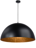 Sfera 70 czarny/miedź lampa wisząca