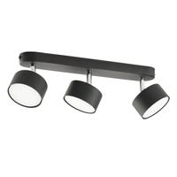 Lampa sufitowa CLARK BLACK 3 PŁ