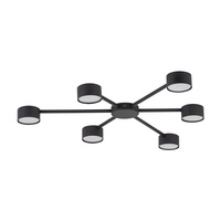 Lampa sufitowa AVIA BLACK 6 PŁ