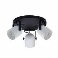 Lampa sufitowa SPECTRA BLACK/WHITE 3 PŁ