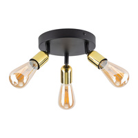 Lampa sufitowa TOP GOLD 3 PŁ E_27 KOŁO