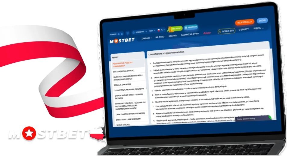 Regulamin dla graczy Mostbet w Polsce